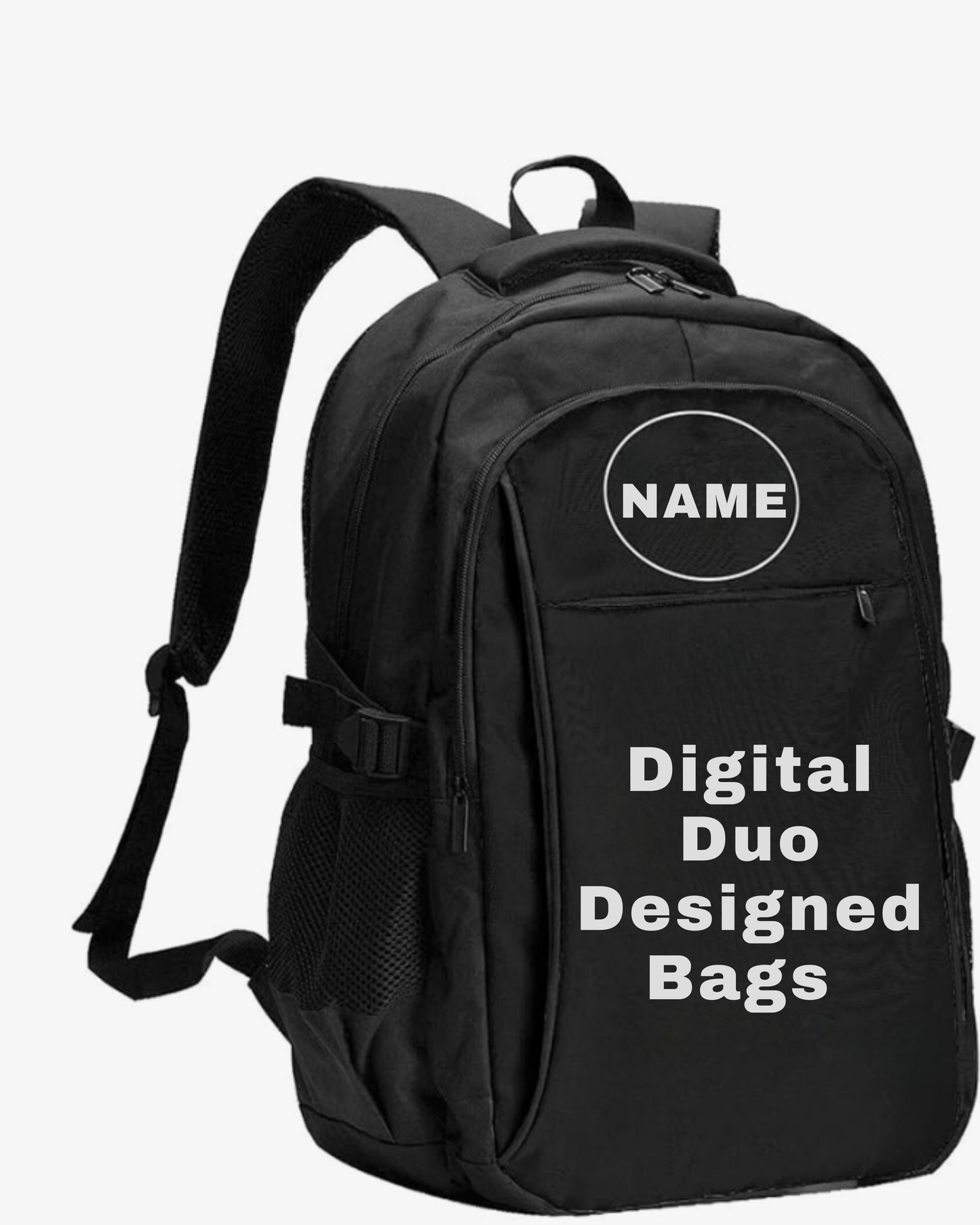 Graphic Custom Backpack Travel Cell Port Luggage Strap Backpack Large-capacity for Women Men Customize Casual Travel Laptop