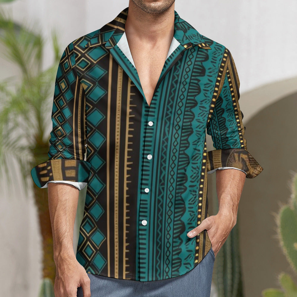 Luxe Designed One Pocket Long Sleeve Shirt -  5 Styles Available