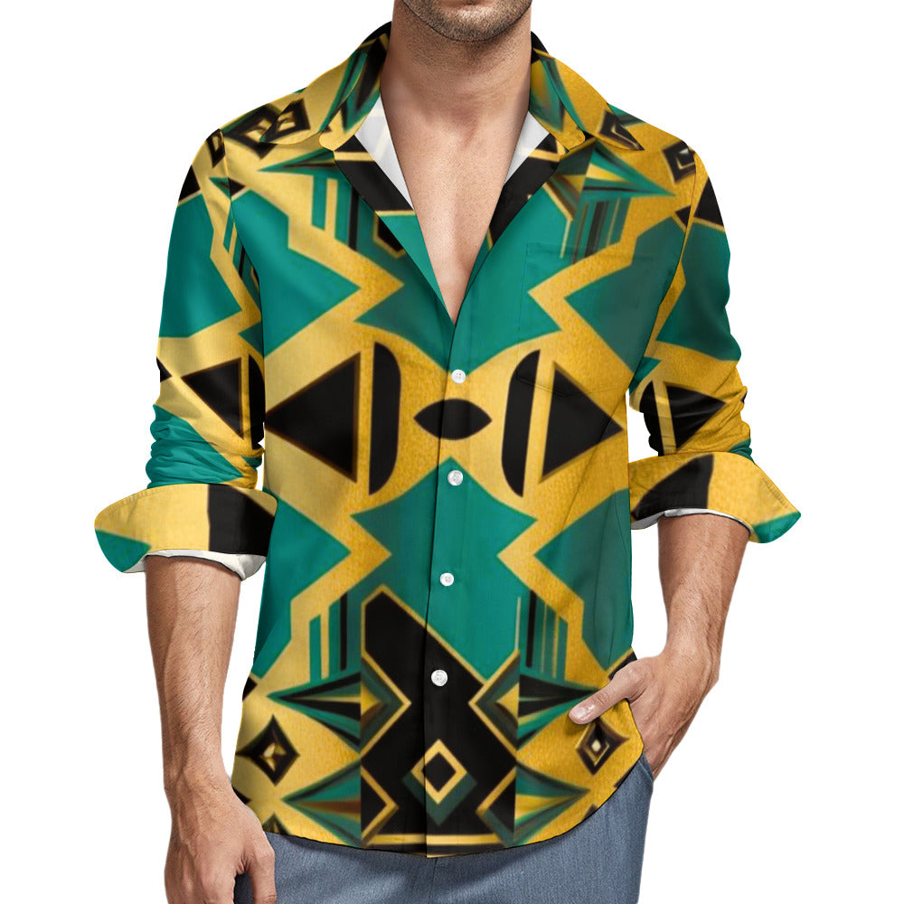 Luxe Designed One Pocket Long Sleeve Shirt -  5 Styles Available
