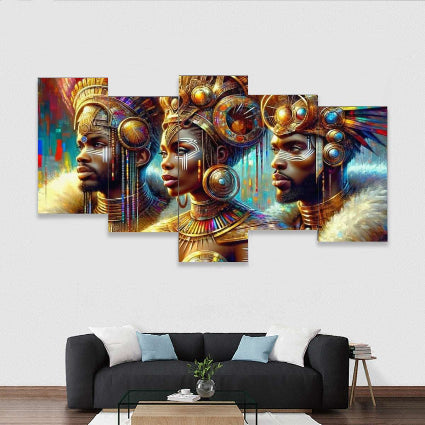 Ancient Royals Framed five-piece Mural