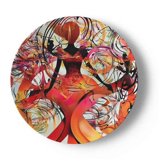 Custom Artistic Abstract Decor Plate