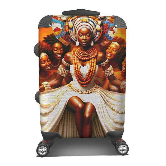Afrofuturism Luxe Spinner Suitcase Cover