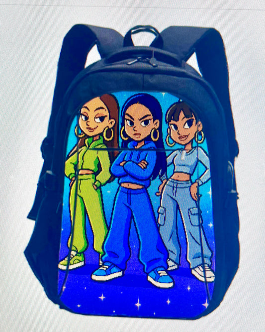 Graphic Custom Backpack Travel Cell Port  Luggage Strap Backpack Large-capacity for Women Men Customize Casual Travel Laptop