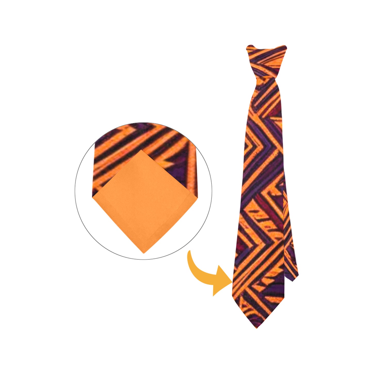 Custom Designed Necktie with Your Hidden Photo - Peekaboo Tie