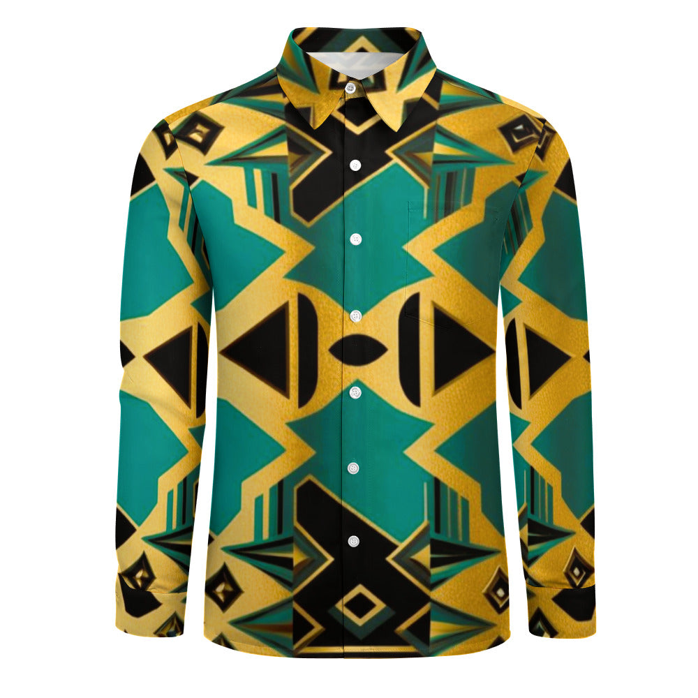 Luxe Designed One Pocket Long Sleeve Shirt -  5 Styles Available