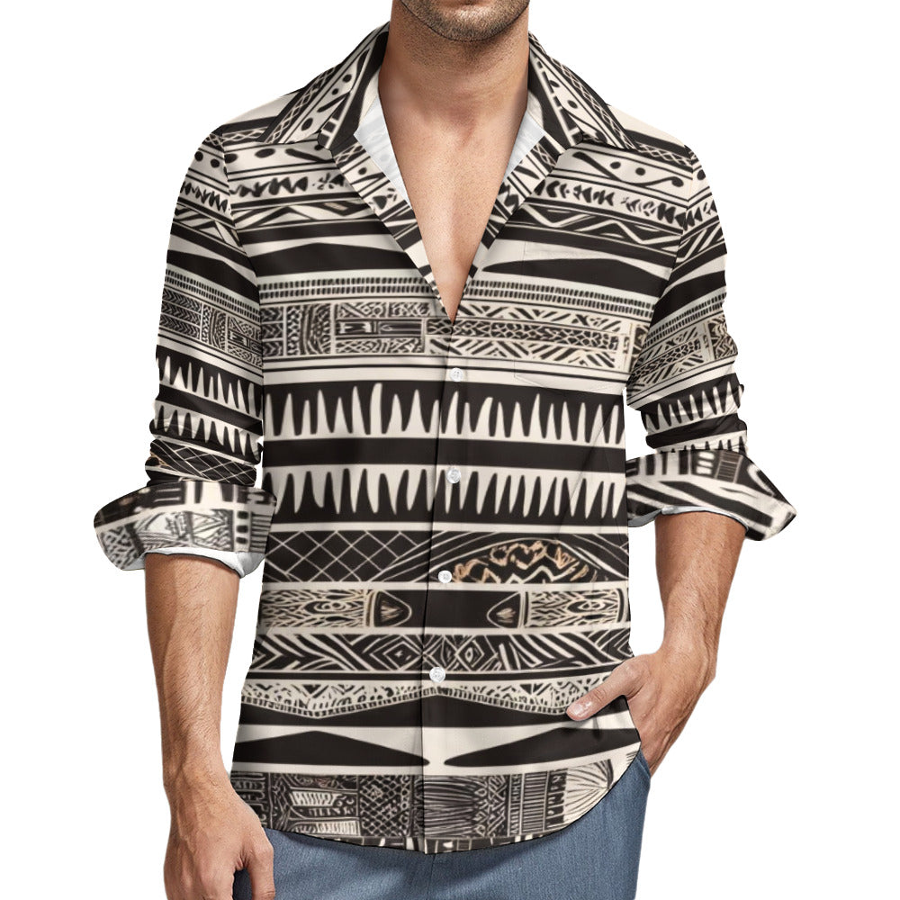 Luxe Designed One Pocket Long Sleeve Shirt -  5 Styles Available