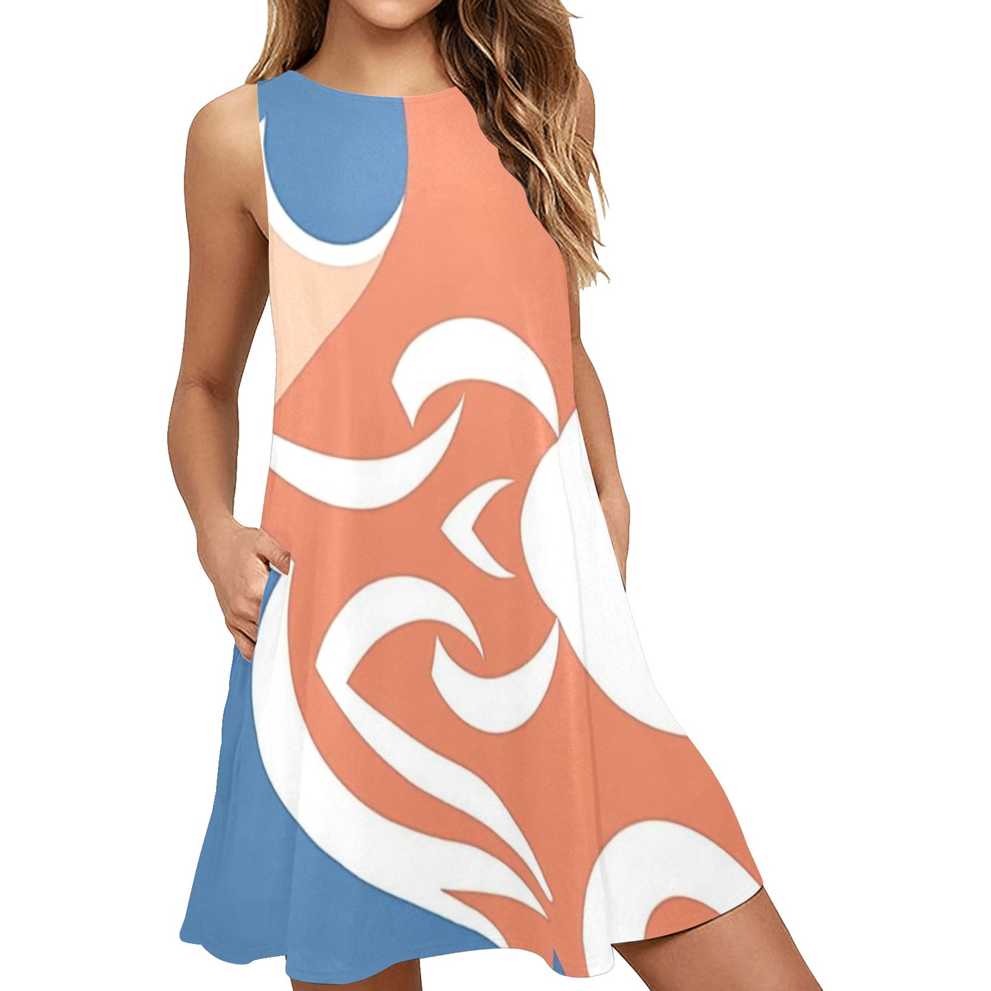 Women's Sleeveless A-Line Pocket Dress - 5 Styles