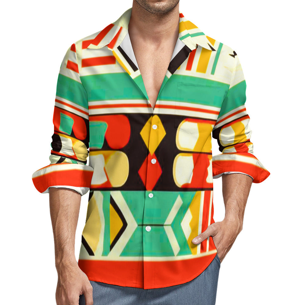 Luxe Designed One Pocket Long Sleeve Shirt -  5 Styles Available