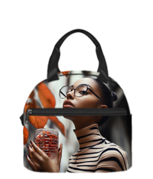 Stylish Custom Graphic  Lunch Bag for Women, Custom Lunch Bag Design,  Insulated Lunch Tote Bags
