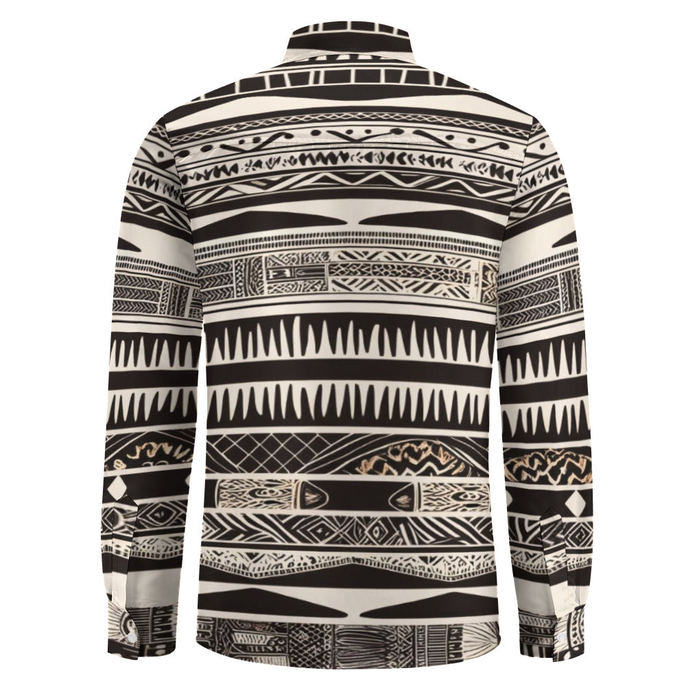 Luxe Designed One Pocket Long Sleeve Shirt -  5 Styles Available