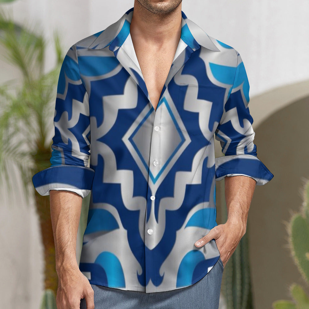 Luxe Designed One Pocket Long Sleeve Shirt -  5 Styles Available