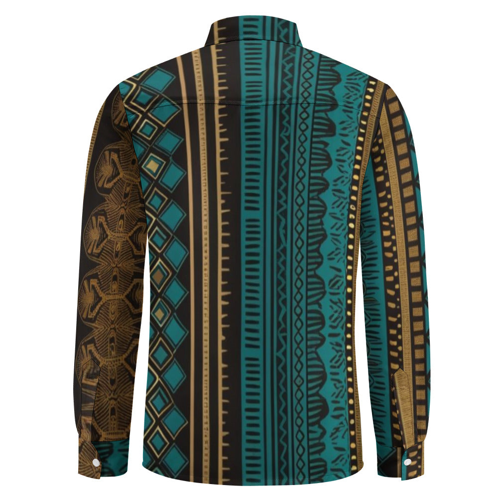 Luxe Designed One Pocket Long Sleeve Shirt -  5 Styles Available